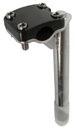 HZB BMX STEM 21,1 mm fast 21,1 185 40 mm svart sølv