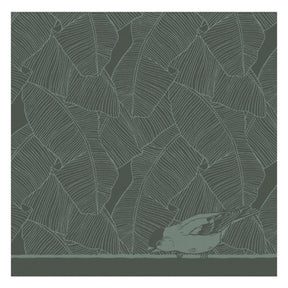 Ddddd theedoek birdy 60x65cm green per 6 stuks