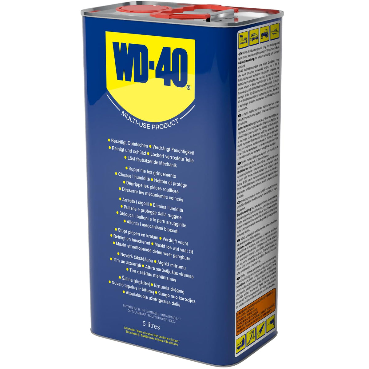 WD40 5 met spuitflacon 5-liter