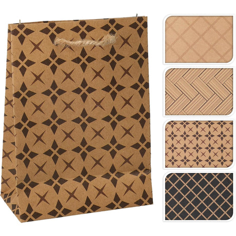 Home styling geschenktas kraft xs 4 assorti