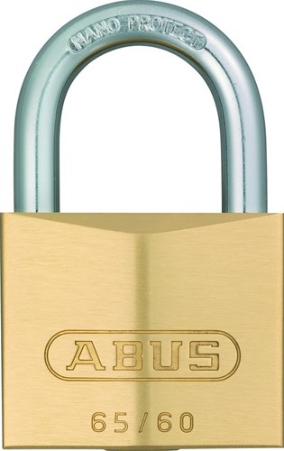 Abus hangslot | messing kast | beugel van gehard staal - 65 40 ka 6404
