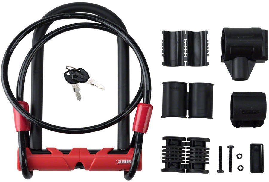 Abus ultimate 420 140 u-lock incl. cobra loop cable and ush bracket