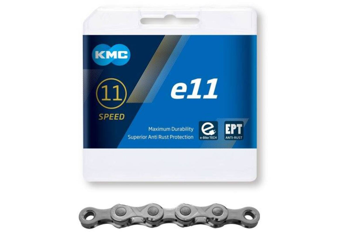 KMC E11 EPT Bicycle Chain 1 2x11 128 Srebro