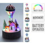 Home styling kersttafereel led 17cm 4 assorti