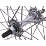 Voorwiel 28 x 1 1 2 - aluminium ryde velg - verchroomde naaf - zwart