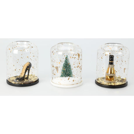 Home styling theelichthouder met sequins