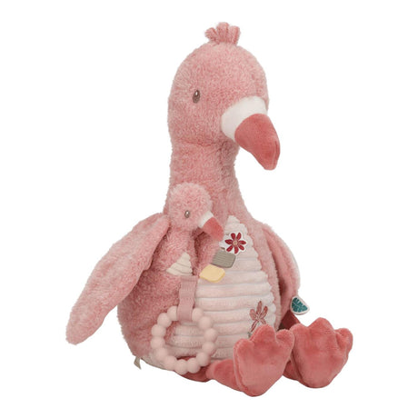 Little dutch safari friends activiteitenknuffel flamingo