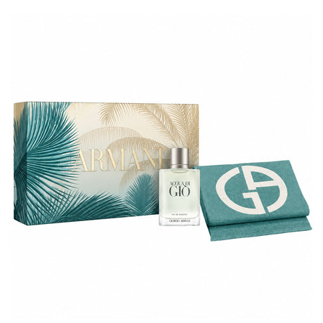 Giorgio armani acqua di gio geschenkset heren eau de toilette 100ml + beach towel