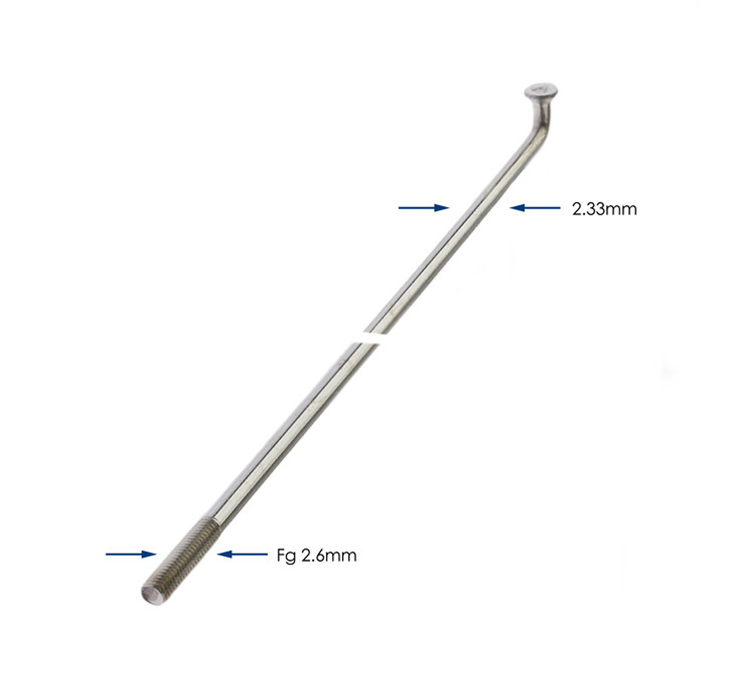Buzaglo spaken 282-13 alpina raggi ø2.33mm fg 2,6 - zink (144 stuks)