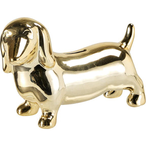 Home styling spaarpot hond 22x15cm goud
