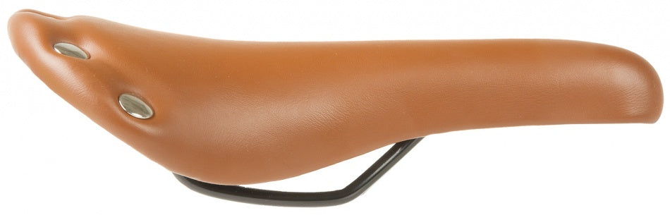 Rivet race zadel unisex imitatie leer bruin