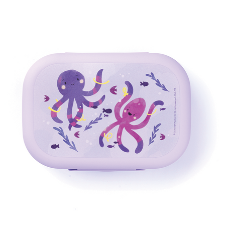 Amuse lunchbox medium paars octopus
