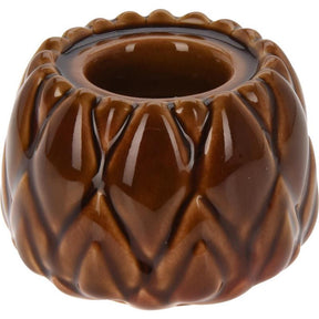 Home styling artisjok theelichthouder keramiek 8cm