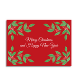 Art by andu wenskaart christmas red