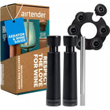 Airtender wine lovers - vacuümpomp met 3 wijnstoppers en beluchter in cadeaudoos