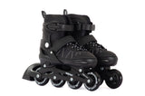 Aventuri verstelbare inline skates semi-softboot zwart maat 30-33 (s)