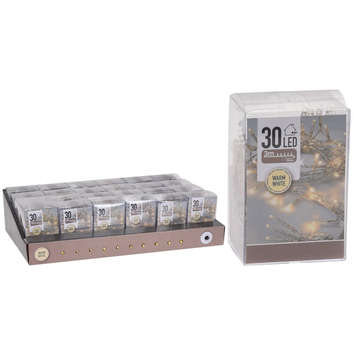 Home styling batterijverlichting 30led binnen warmwit