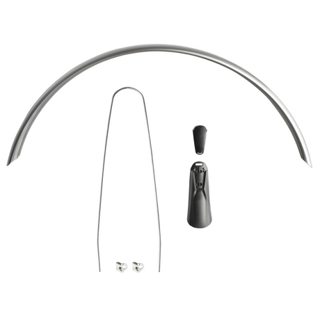 Eurofender snello achterspatbord 46mm - 28 inch smoke titanium