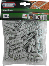 Connex pluggen polyamide 8mm bag 100st - b33388