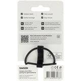 Rema tip top nederland b.v. simson fietsbel micro 23mm rubber elastiek bevestiging zwart