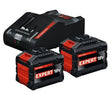 Bosch batterij 18v 15,0ah deskundige 2szt. + exal-lader 18v-160