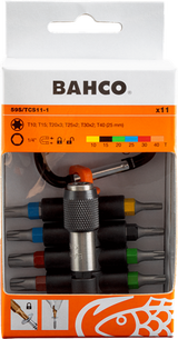 Bahco sticky bits | 59s tcs11-1 - gekleurde torxbits met magnetische bithouder