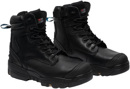 Bata werkschoen longreach zip xw s3 + kn black | zwart (xw) | maat 40 - 00.017.099.40