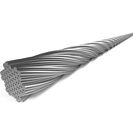 Elvedes cable systems bv schakel binnenkabel elvedes 2250 mm 7 x 7 draads rvs ø1,1 mm met n-nippel ø4,5 × 4,5 (doos à 50 stuks) - zilver