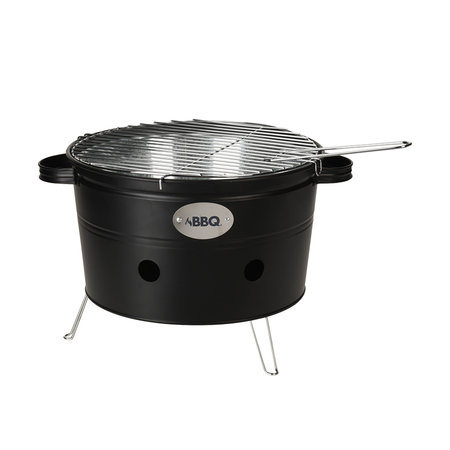 Bbq barbecue mat zwart ø34,5cm