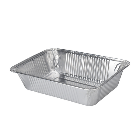 Bbq barbecue ovenschaal aluminium 22x15,5x4,5cm 5 stuks