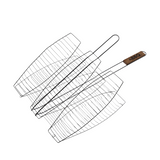 Bbq barbecue visgrill metaal 36x36cm