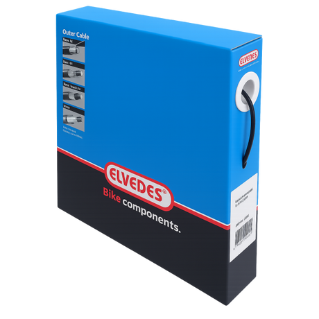 Schakel buitenkabel Elvedes met voering 30 meter Ø4,2mm - zwart (30 meter in doos)