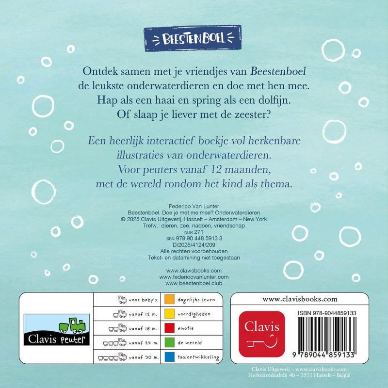 Clavis beestenboel - doe je met me mee? onderwaterdieren