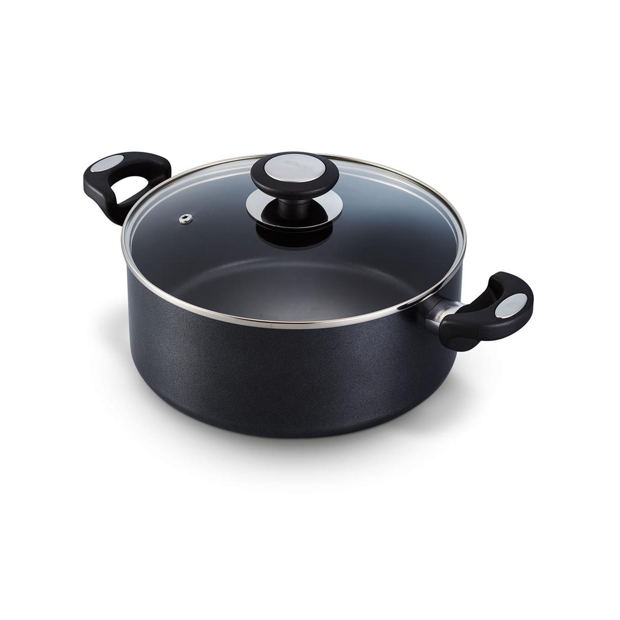 Beka pro induc kookpan met keramische antiaanbaklaag en glazen deksel 20cm