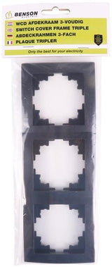 Enzo benson 3 voudig afdekraam zwart - 4650039