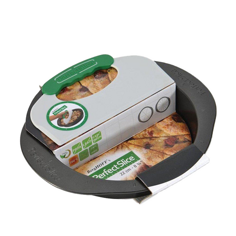 Berghoff cakevorm rond met snijhulp antraciet ø22cm