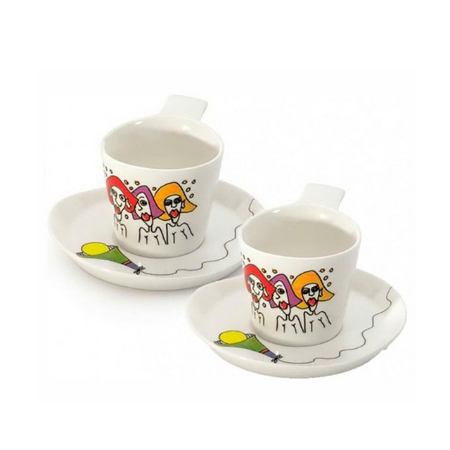Berghoff eclipse koffiekop met bordje codriez 2 stuks