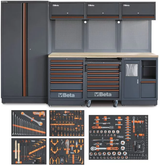 Beta actie 2025 c45pro 2.0 w 268ut werkplaatsinrichting combinatie (houten blad) + 268ut 268-delig assortiment - 045009159