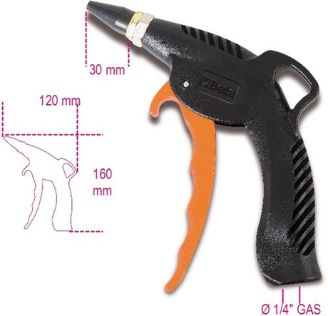Beta progressief blaastpistool met rubber mondstuk 1949bc - 019490022