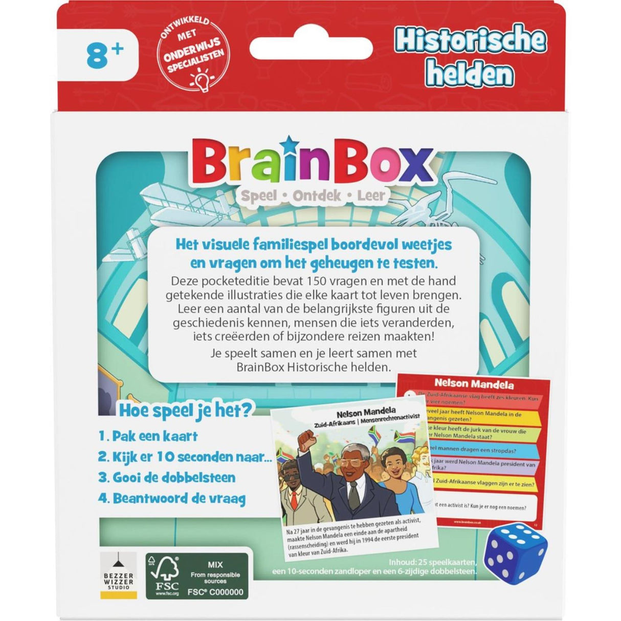 Brainbox pocket historische helden - weetjesspel