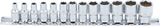 Bgs technic socket set hexagon 1 4