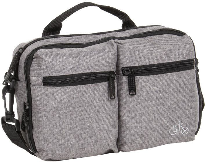 Bike drops stuurtas met schouderhengsel nylon 3l grijs
