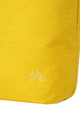 Bike drops shopper fietstas met schouderhengsel nylon 12l geel