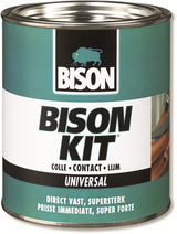 Bison kit® blik 5 l, gelvormig, super sterk, universele contactlijm, vochtbestendig, vorstbestendig, -40°c tot +70°c, eenvoudig in gebruik, voor ontelbare reparaties