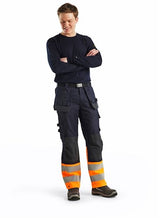 Blåkläder multinorm inherent werkbroek 14891513 | marineblauw oranje | maat 46 - 7330509720578