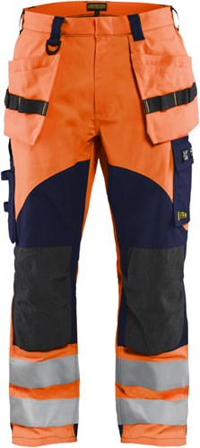 Blåkläder multinorm inherent werkbroek 15891513 | high vis oranje marineblauw | maat 60 - 7330509721049