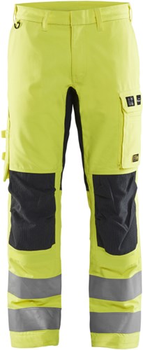 Blåkläder multinorm werkbroek inherent met stretch 17881512 | high vis geel marineblauw | maat 54 - 7330509805404