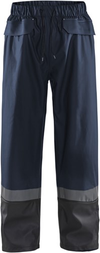 Blåkläder regenbroek level 2 13222003 | donker marineblauw zwart | maat xs - 7330509656013