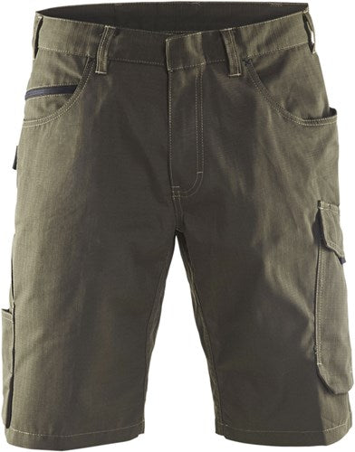 Blåkläder service short 14991330 | groen zwart | maat 44 - 7330509549339
