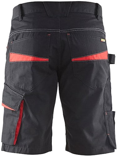 Blåkläder service short 14991330 | zwart rood | maat 54 - 7330509549797